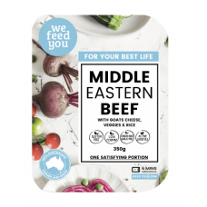We Feed You Middle Eastern Beef, Goats Cheese, Vegies & Rice (Buy In-Store ,or Buy On-Line and Collect from our Store - NO DELIVERY SERVICE FOR THIS ITEM)